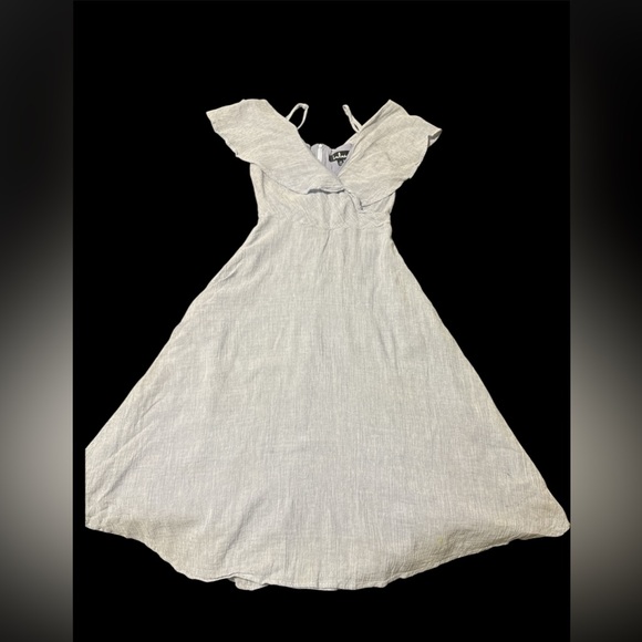 Lulus Dresses & Skirts - Lulu's Striped Gray Dress